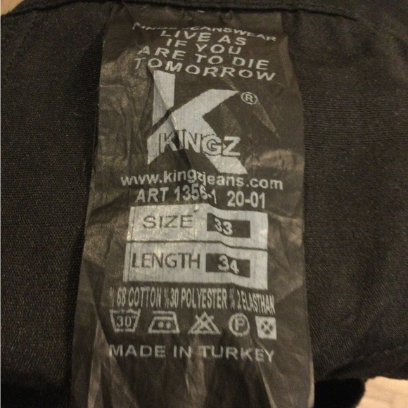 Kingz Mens Jeans - Picture 8 of 8